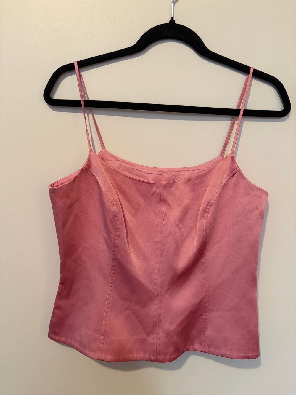 Sunny Choi Vintage 100% Silk Pink Satin Cami Tank Top - 8